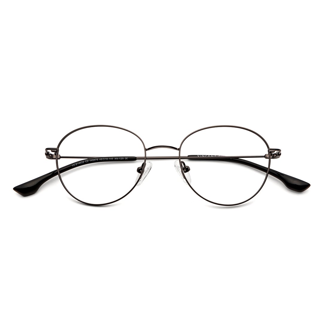 Vincent Chase Black Full Rim Round left side