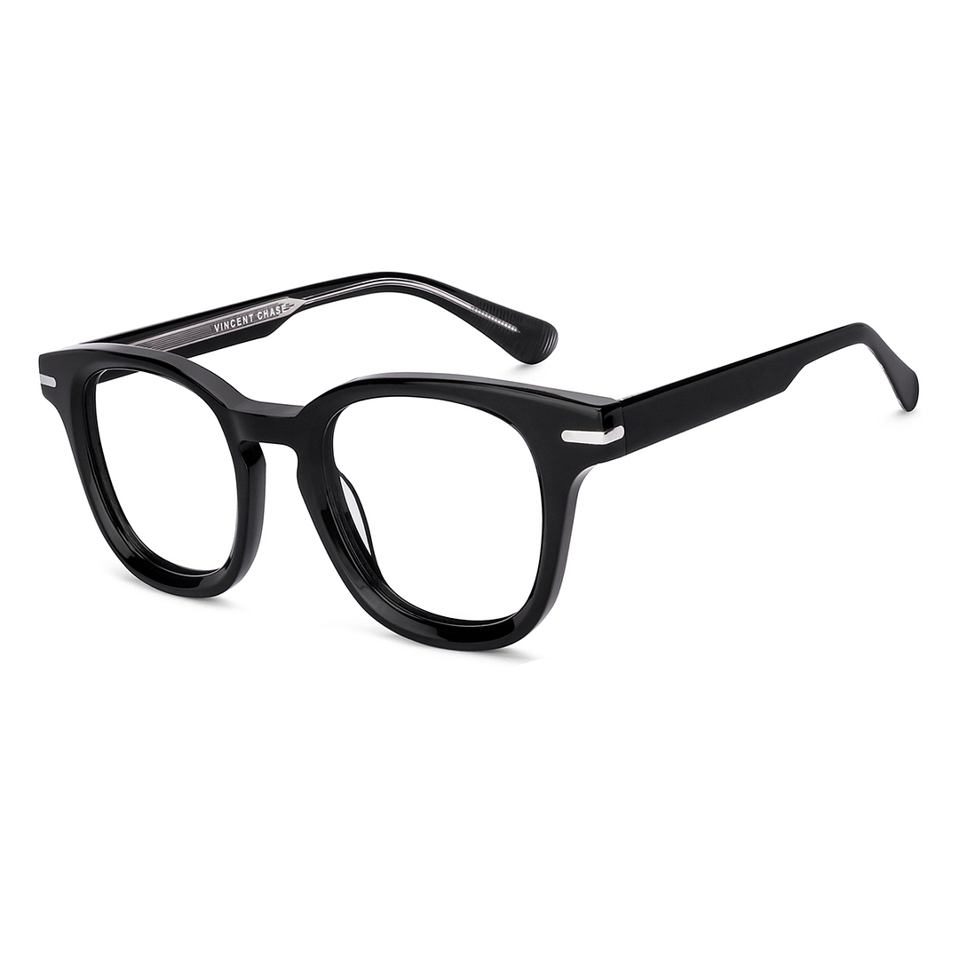 Vincent Chase Black Full Rim Square left side