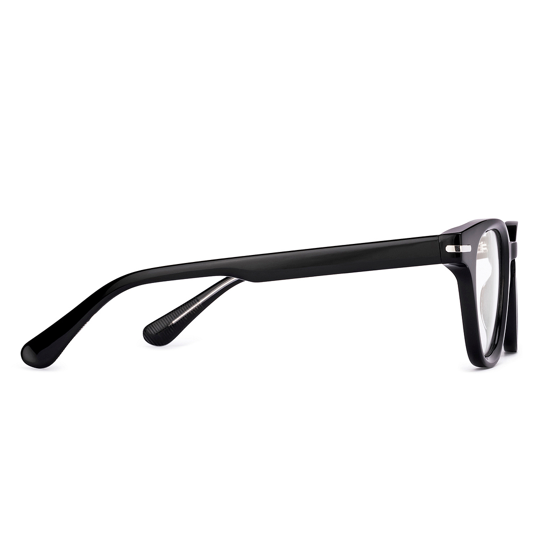 Vincent Chase Black Full Rim Square left side