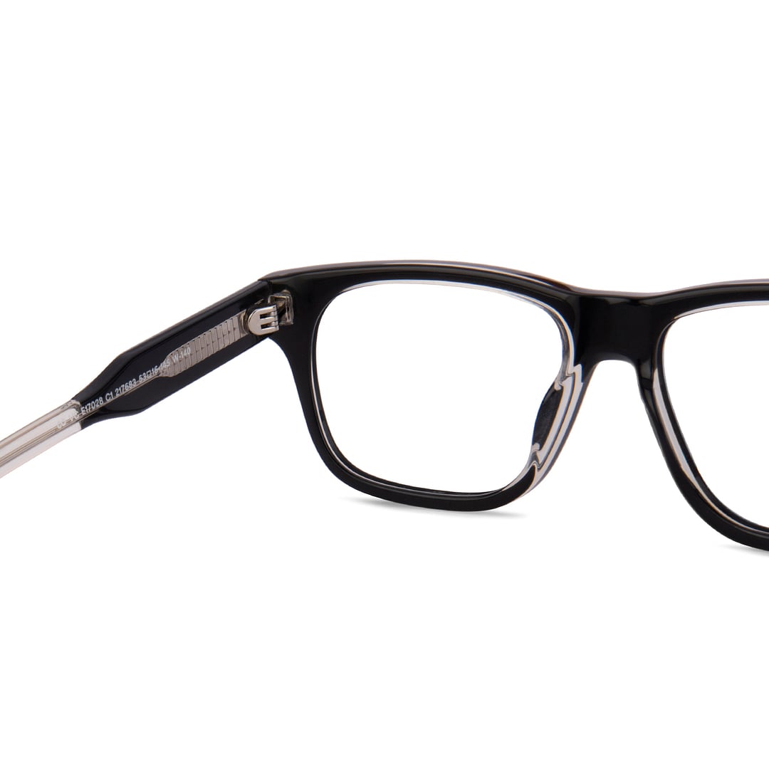 Vincent Chase Black Full Rim Square left side