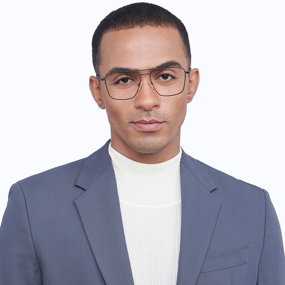 Vincent Chase Online Black Full Rim Geometric right side