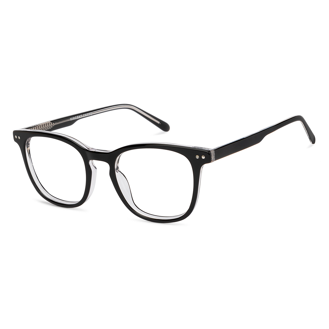 Vincent Chase Black Full Rim Square left side