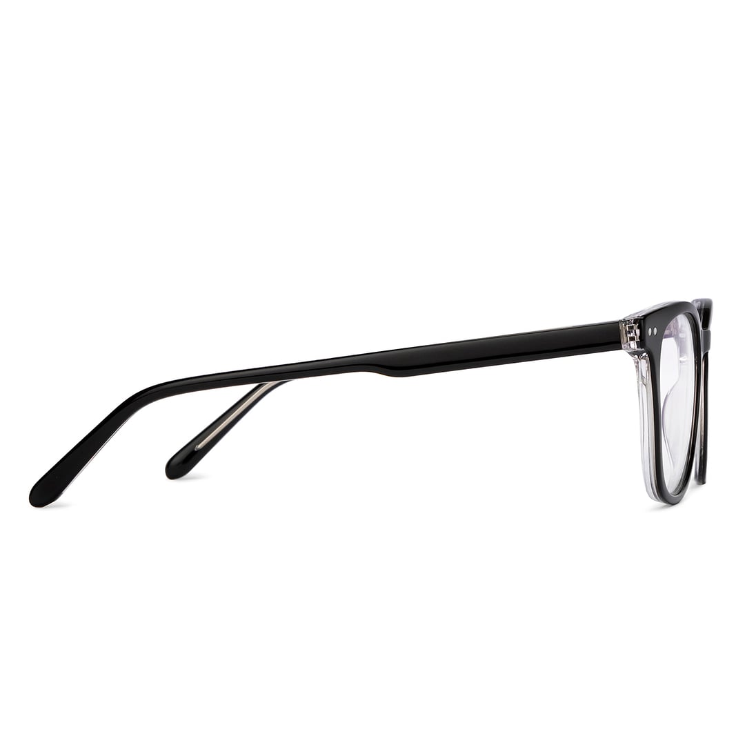 Vincent Chase Black Full Rim Square left side
