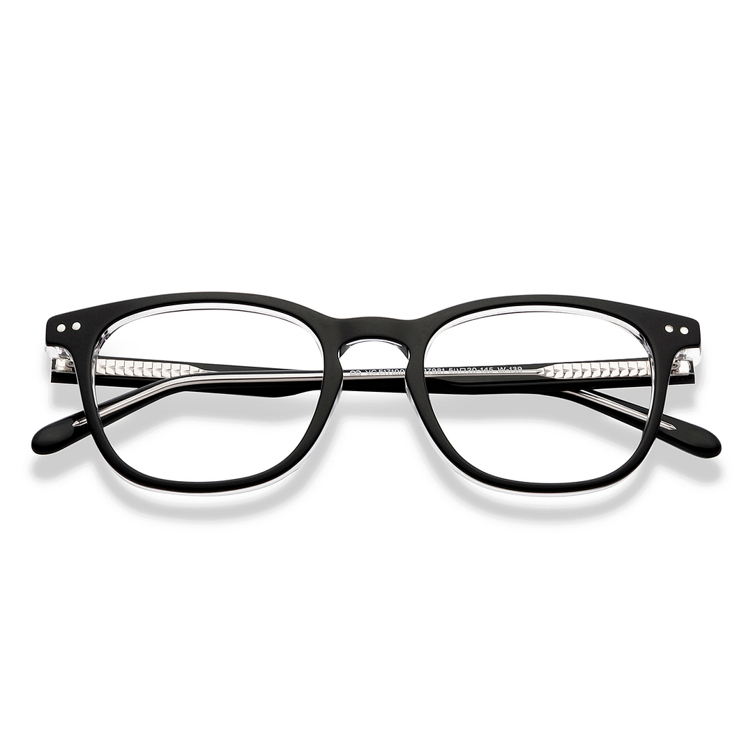 Vincent Chase Black Full Rim Square left side