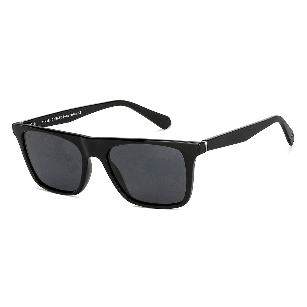 Vincent Chase Polarized Black Full Rim Square left side