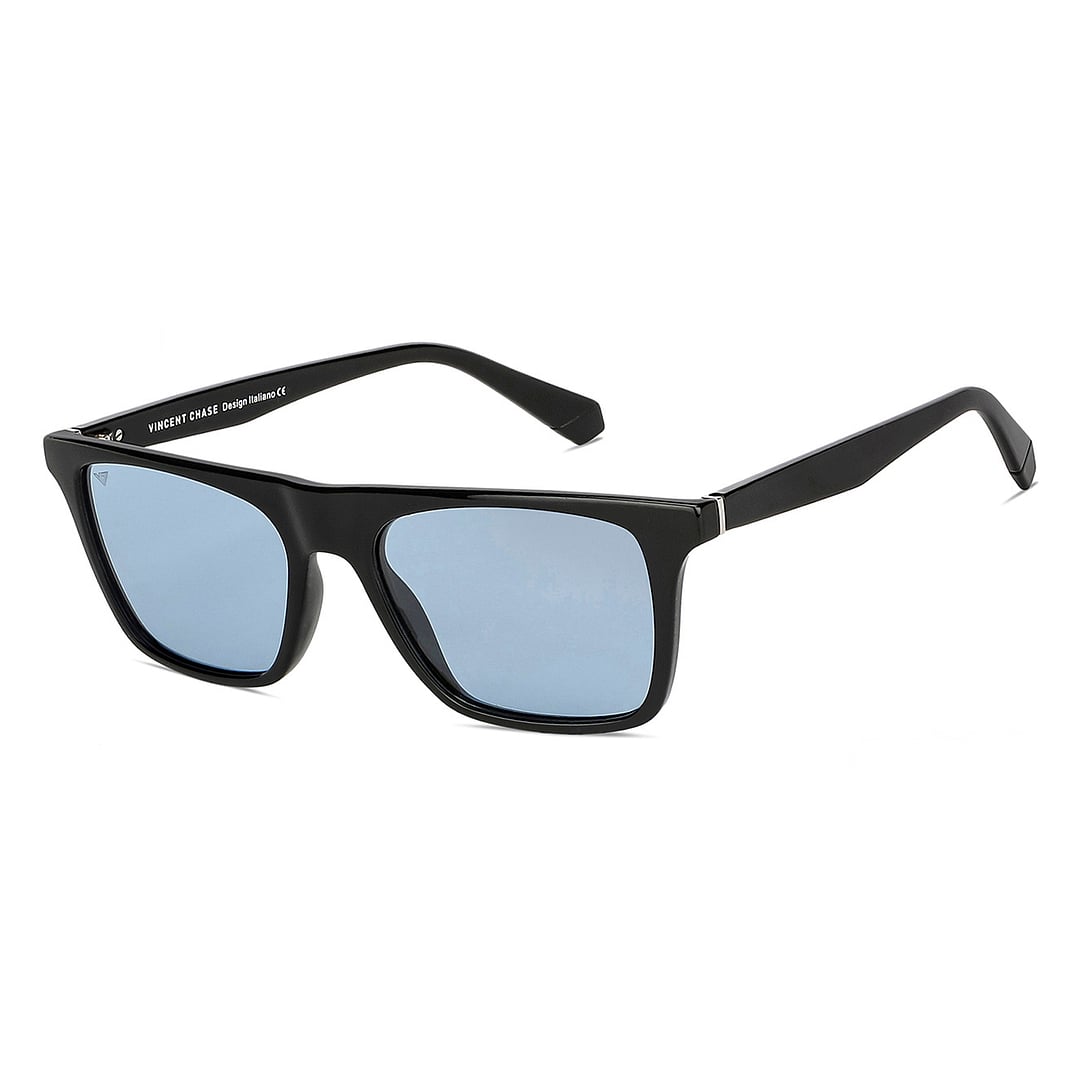 Vincent Chase Polarized Black Full Rim Square left side