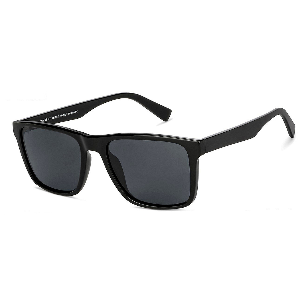 Vincent Chase Polarized Black Full Rim Square left side