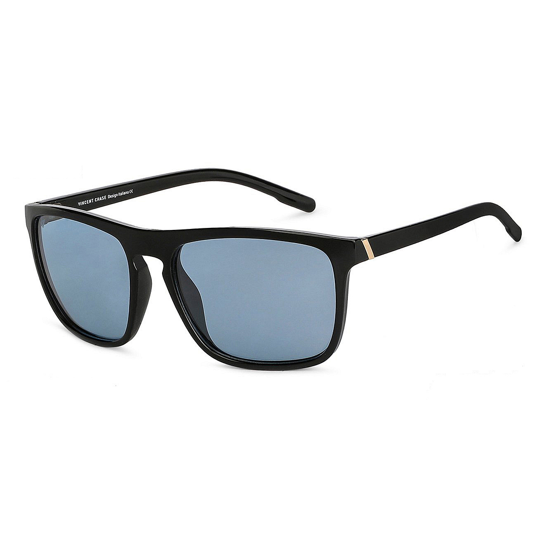 Vincent Chase Polarized Black Full Rim Square left side