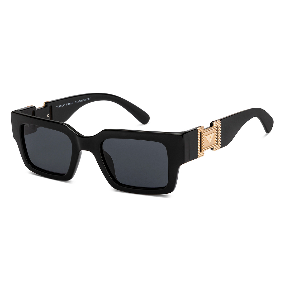 Grey Black Full Rim Rectangle Vincent Chase VC Sun Non-metal VC