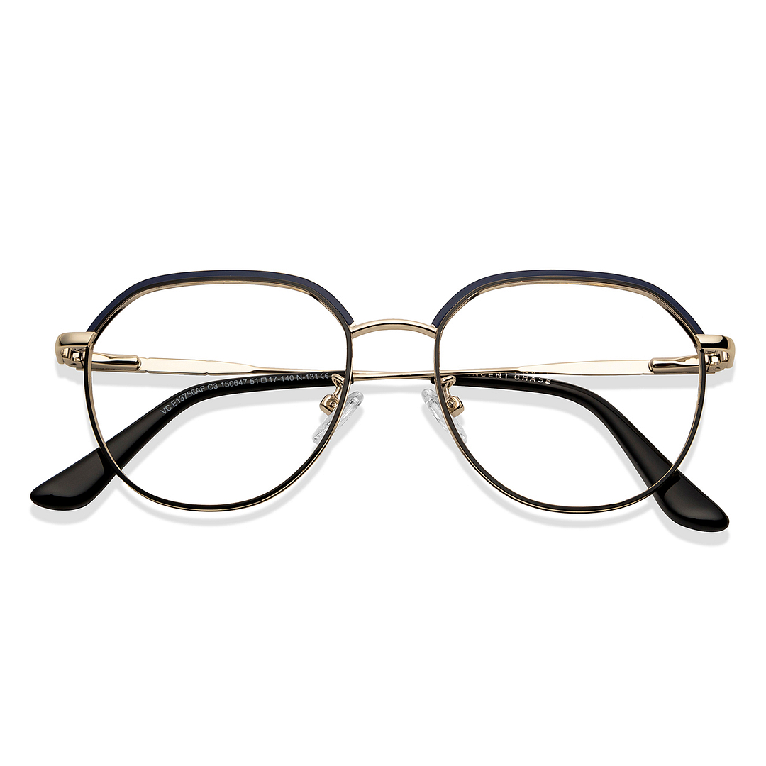 Vincent Chase Online Black Blue Full Rim Round left side
