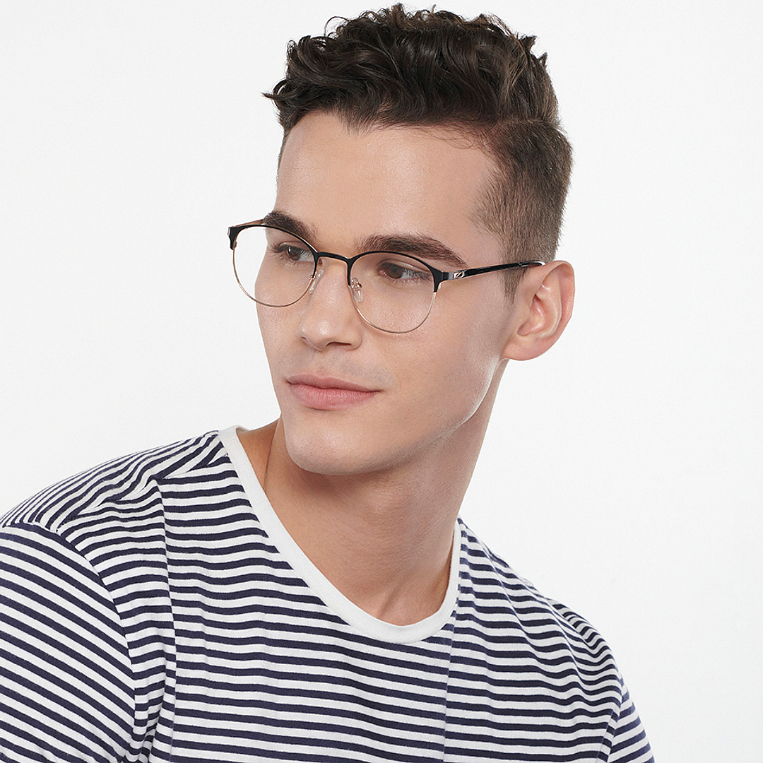 Vincent Chase Online Black Full Rim Cat Eye left side