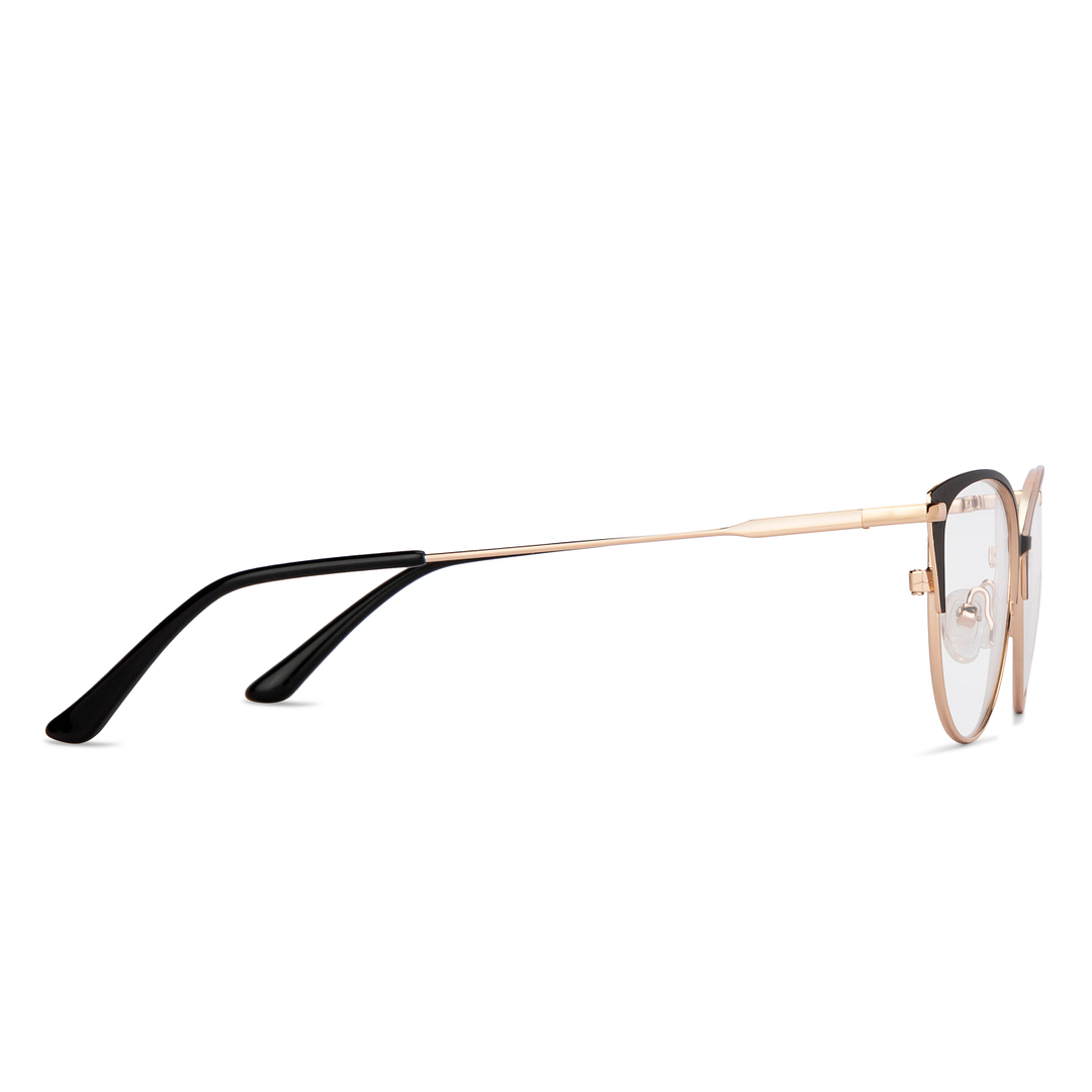 Vincent Chase Black Full Rim Cat Eye left side