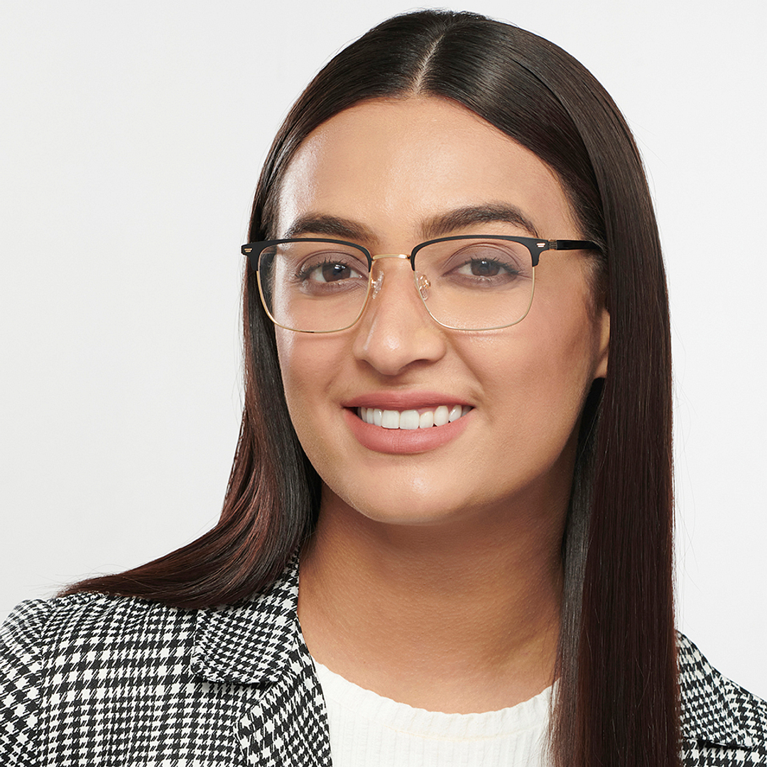 Vincent Chase Black Full Rim Square right side