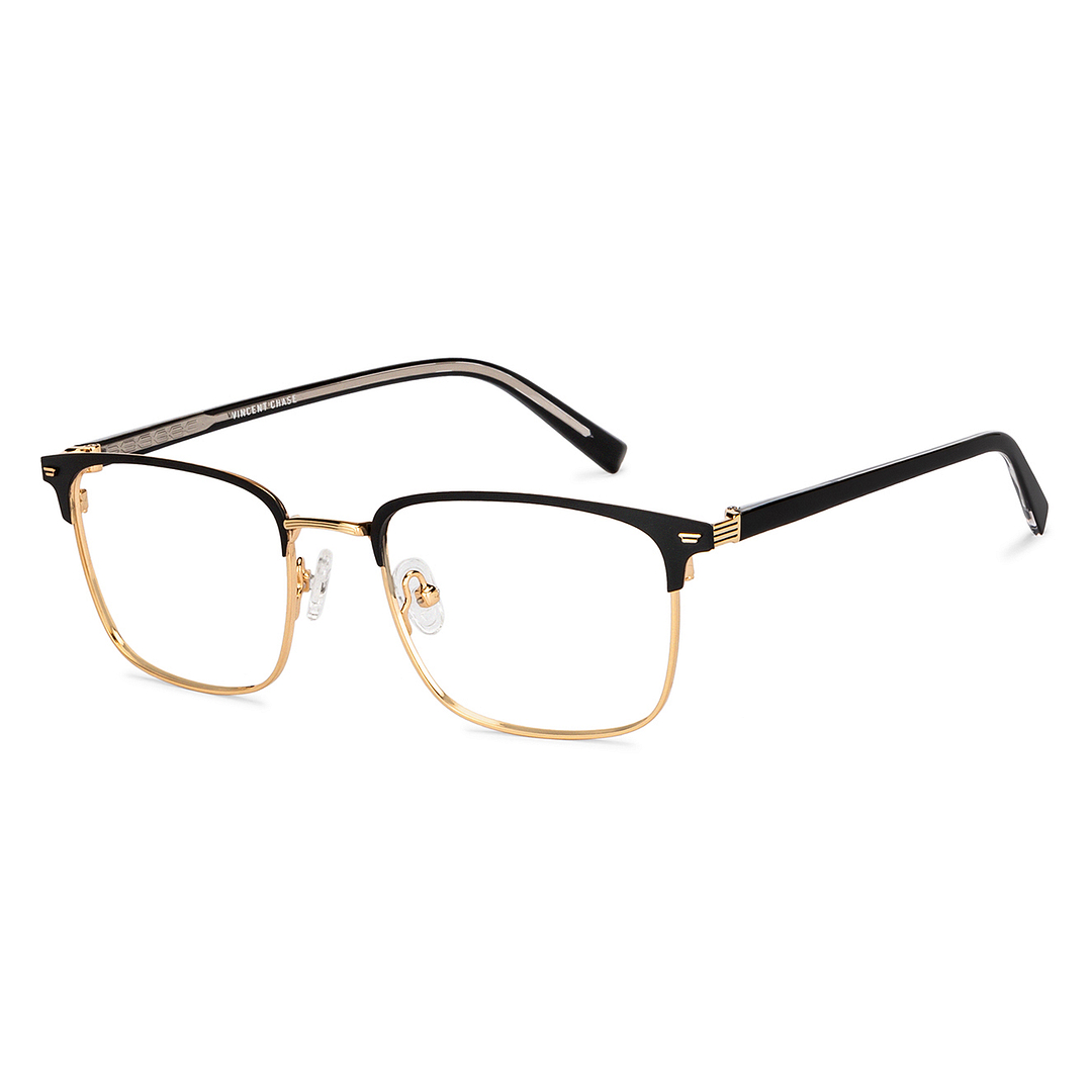 Vincent Chase Black Full Rim Square left side