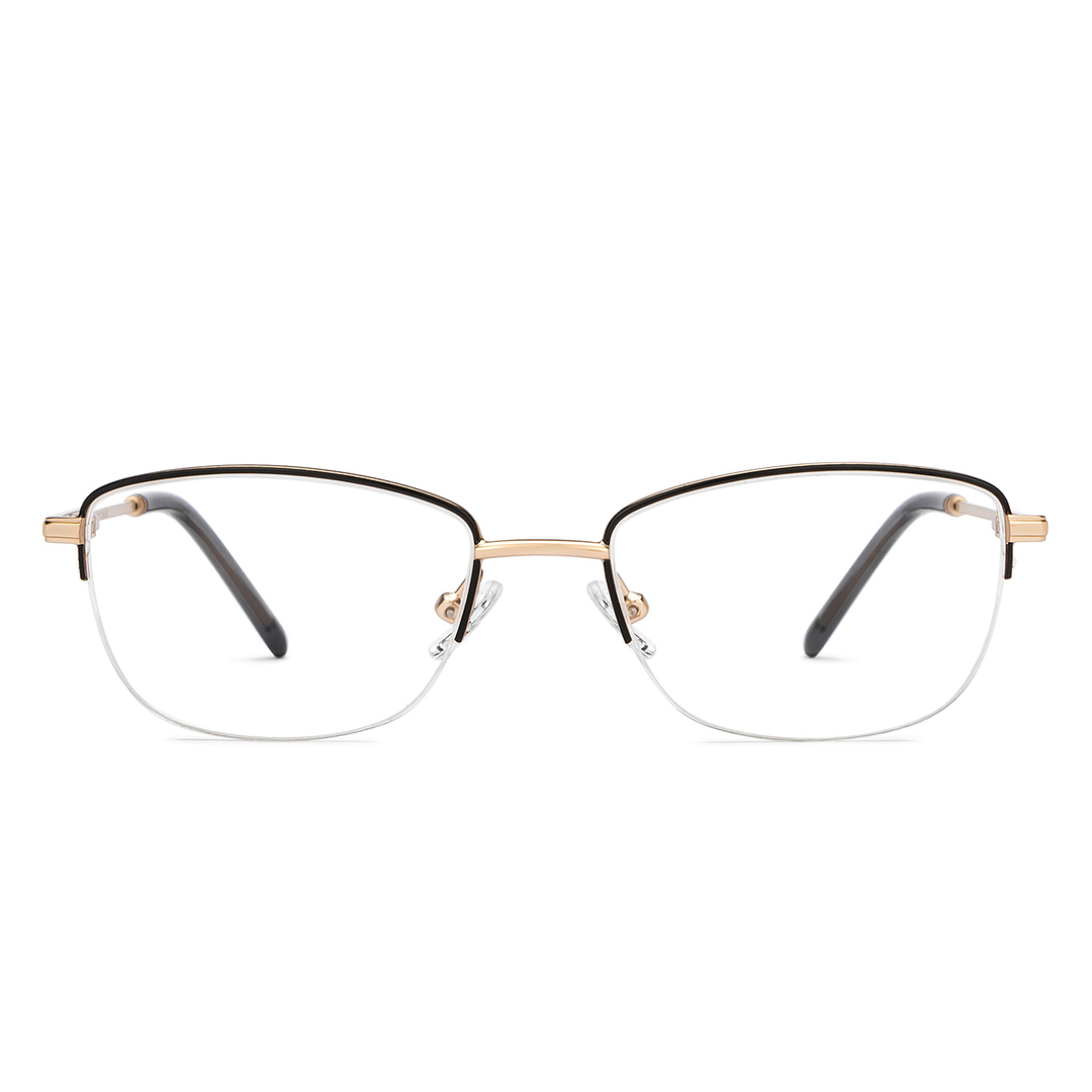 Vincent Chase Online Black Half Rim Rectangle left side