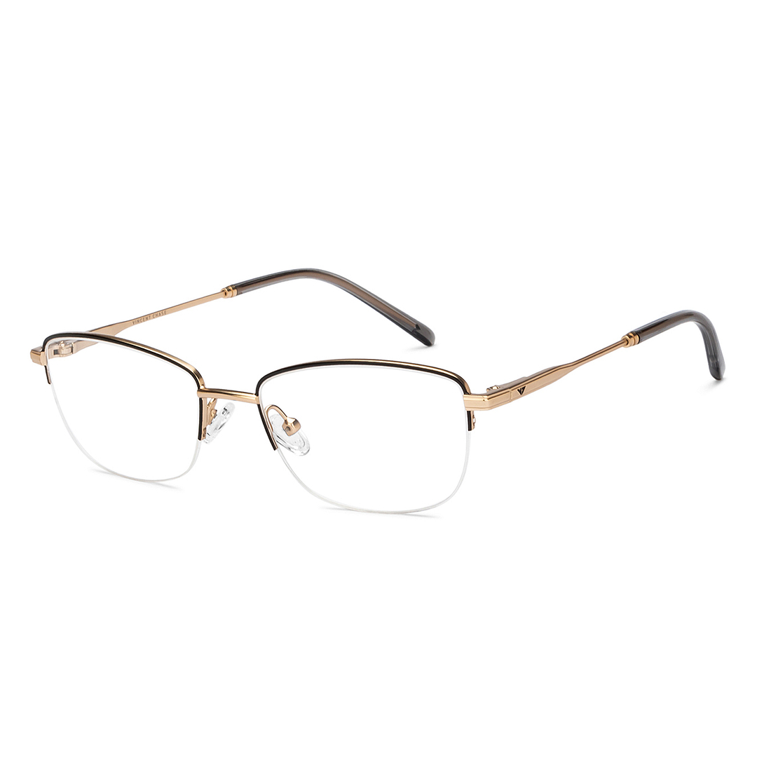 Vincent Chase Online Black Half Rim Rectangle right side