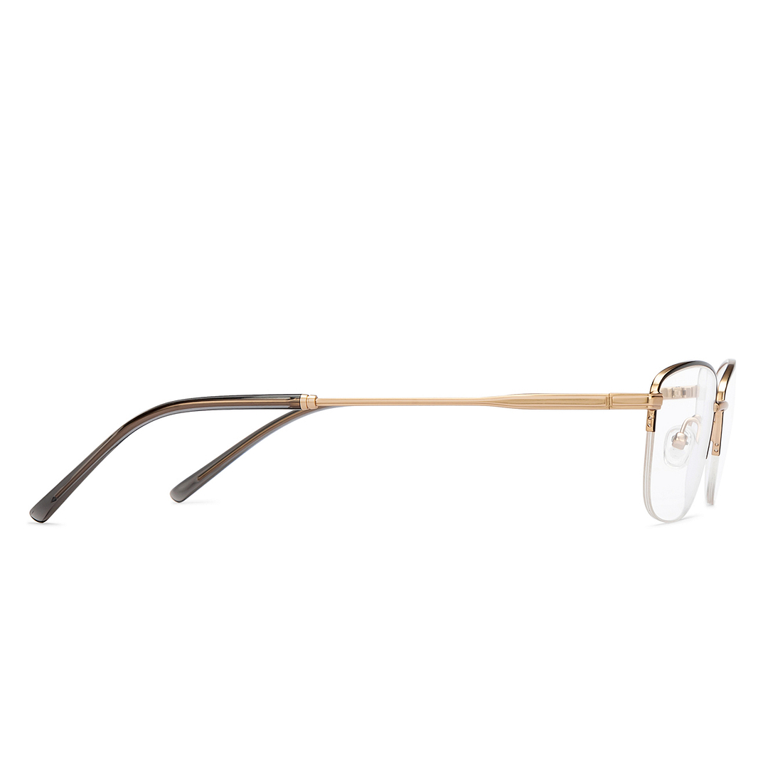 Vincent Chase Online Black Half Rim Rectangle left side
