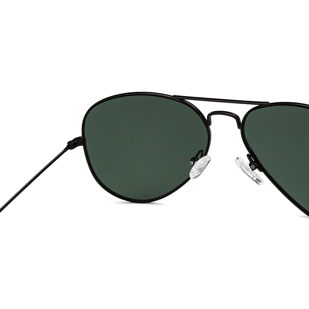 Vincent Chase Polarized Black Full Rim Aviator right side