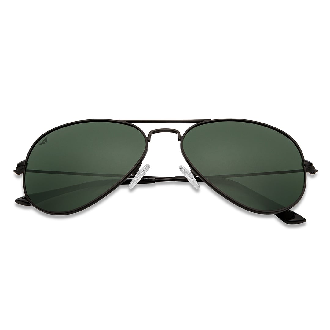 Vincent Chase Polarized Black Full Rim Aviator left side