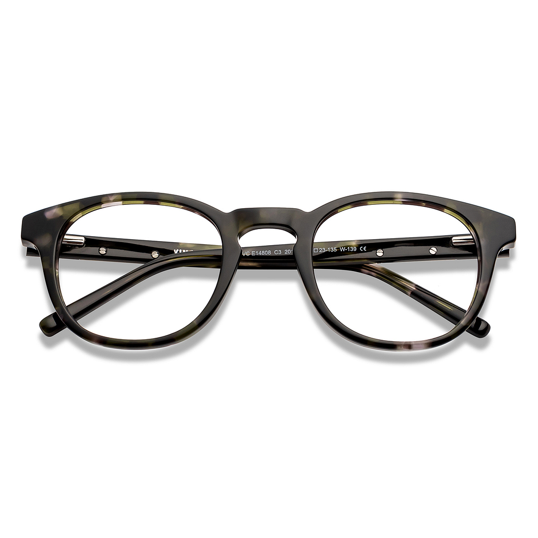 Vincent Chase Online Military Green Full Rim Round left side