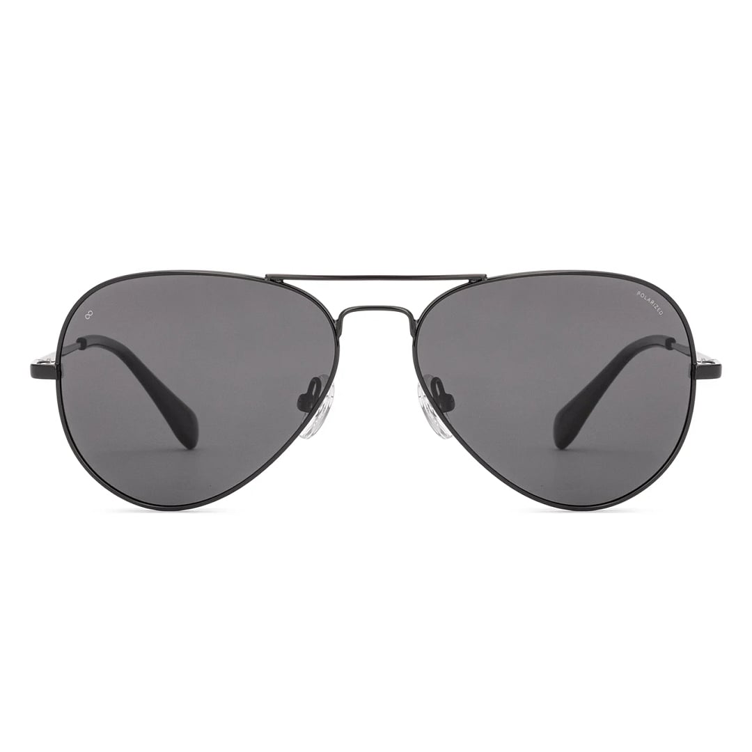 Vincent Chase Polarized Black Full Rim Aviator right side