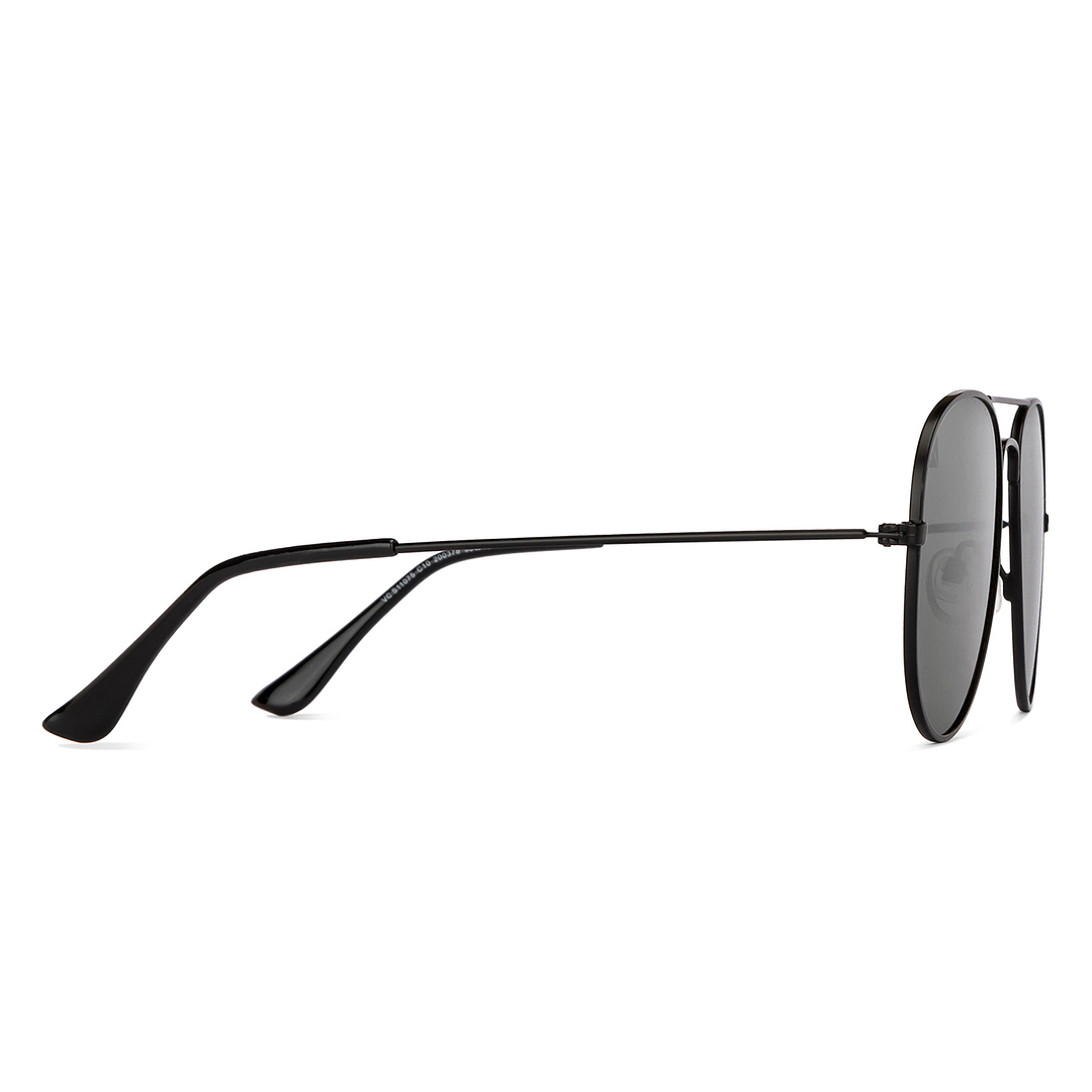 Vincent Chase Online Black Full Rim Aviator left side