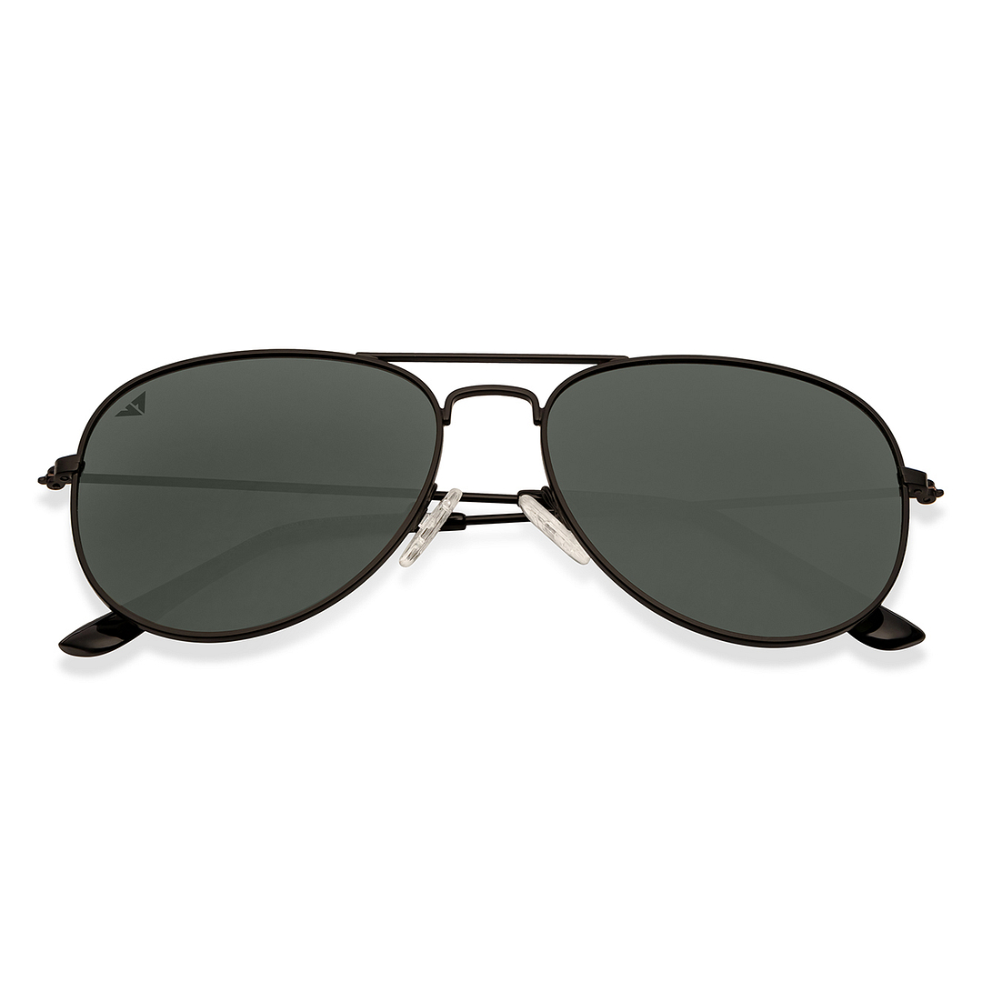 Vincent Chase Online Black Full Rim Aviator left side
