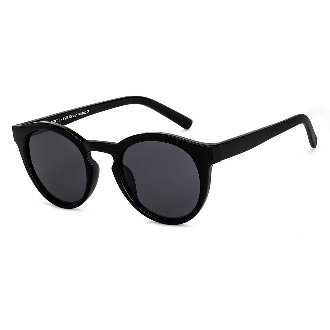 Vincent Chase Polarized Black Full Rim Round right side