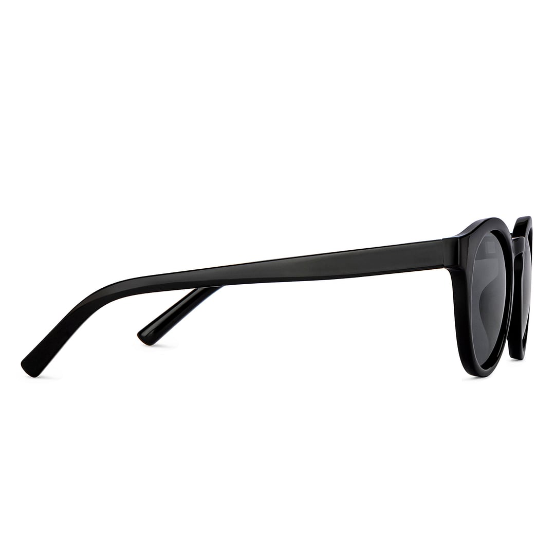 Vincent Chase Polarized Black Full Rim Round left side