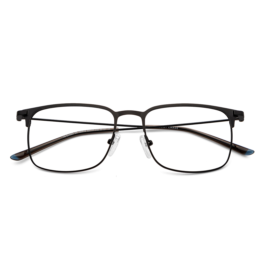 Vincent Chase Black Full Rim Square left side