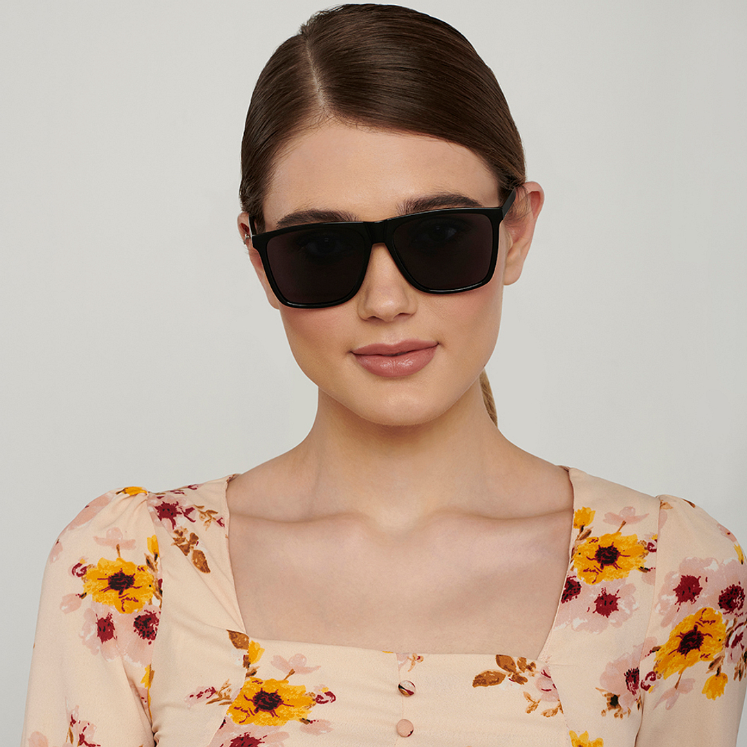 Vincent Chase Black Full Rim Square left side