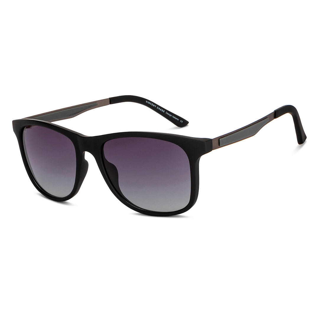 Vincent Chase Polarized Black Full Rim Square right side