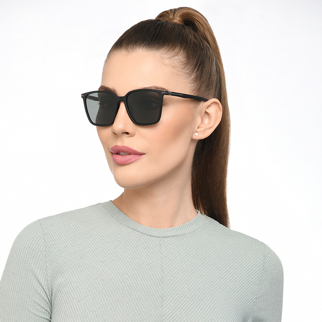 Vincent Chase Polarized Black Full Rim Square left side