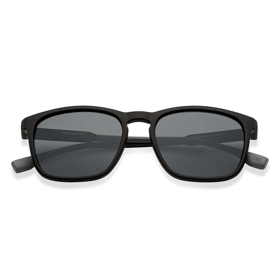 Vincent Chase Polarized Black Full Rim Square left side