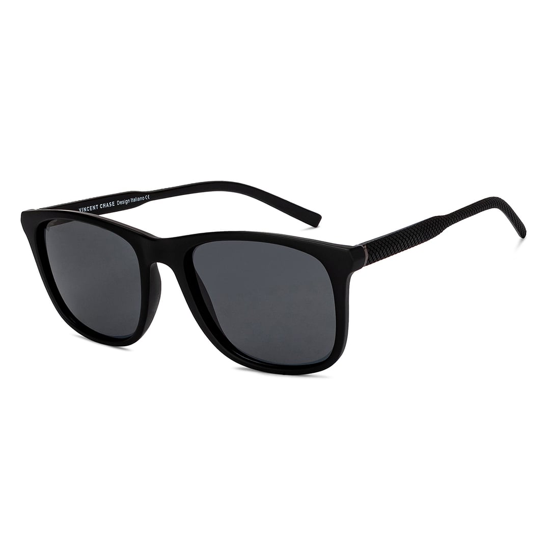 Vincent Chase Polarized Black Full Rim Square right side
