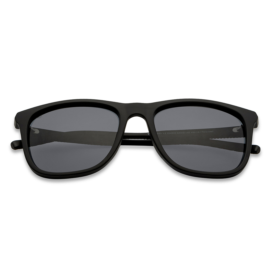 Vincent Chase Polarized Black Full Rim Square left side