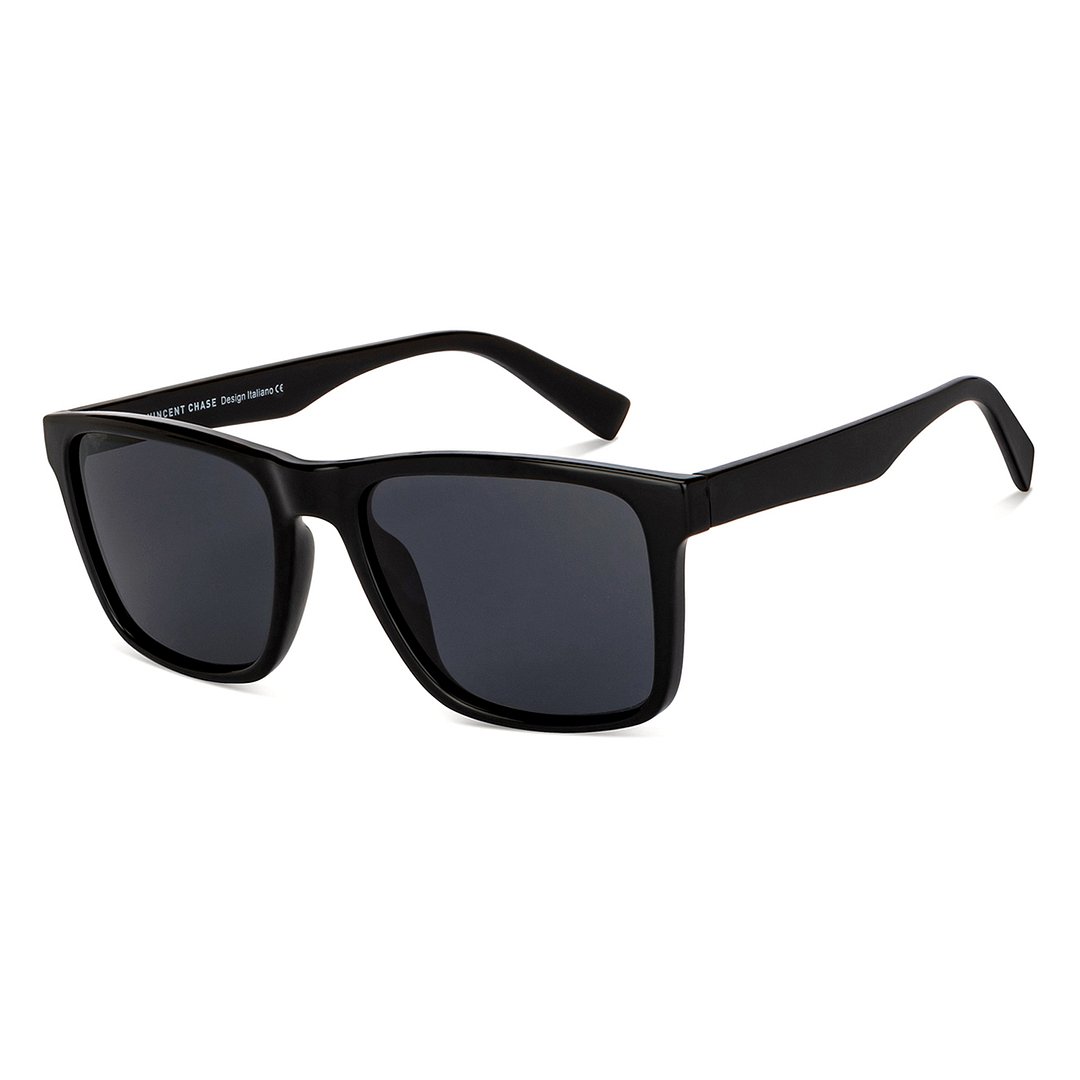 Vincent Chase Polarized Black Full Rim Square right side