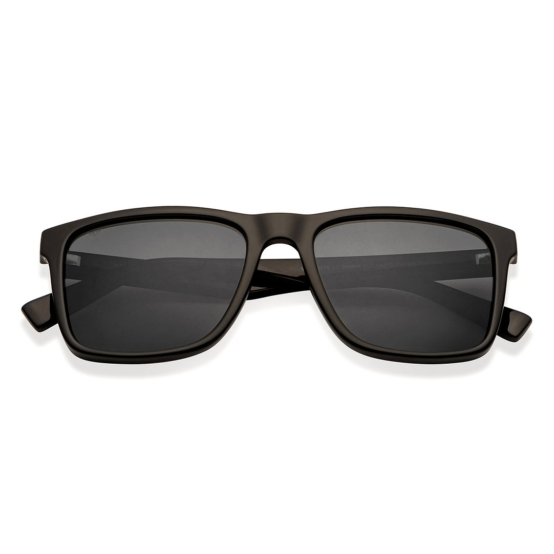 Vincent Chase Polarized Black Full Rim Square left side
