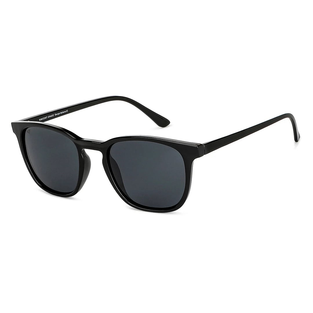 Vincent Chase Polarized Black Full Rim Square left side