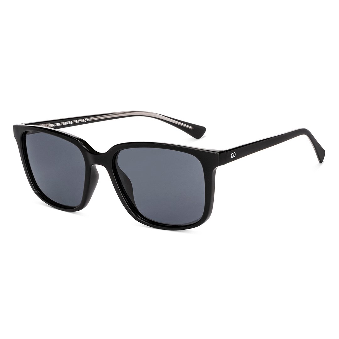 Vincent Chase Polarized Black Full Rim Rectangle left side