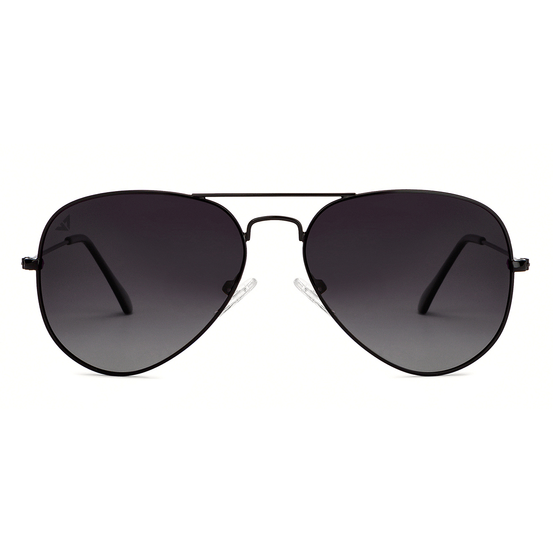 Vincent Chase Polarized Black Full Rim Aviator right side