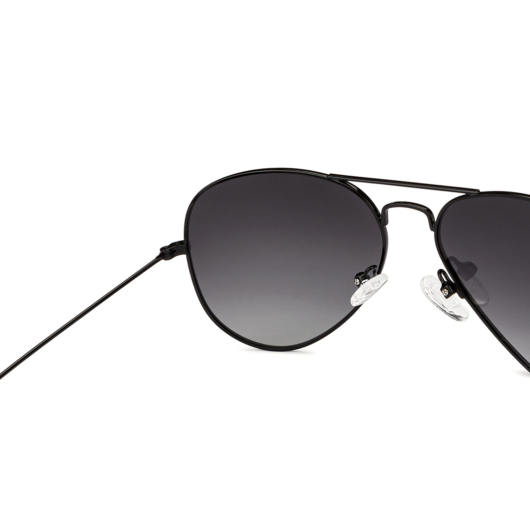 Vincent Chase Polarized Black Full Rim Aviator right side