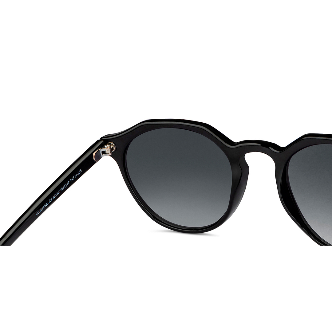 Vincent Chase Black Full Rim Round right side