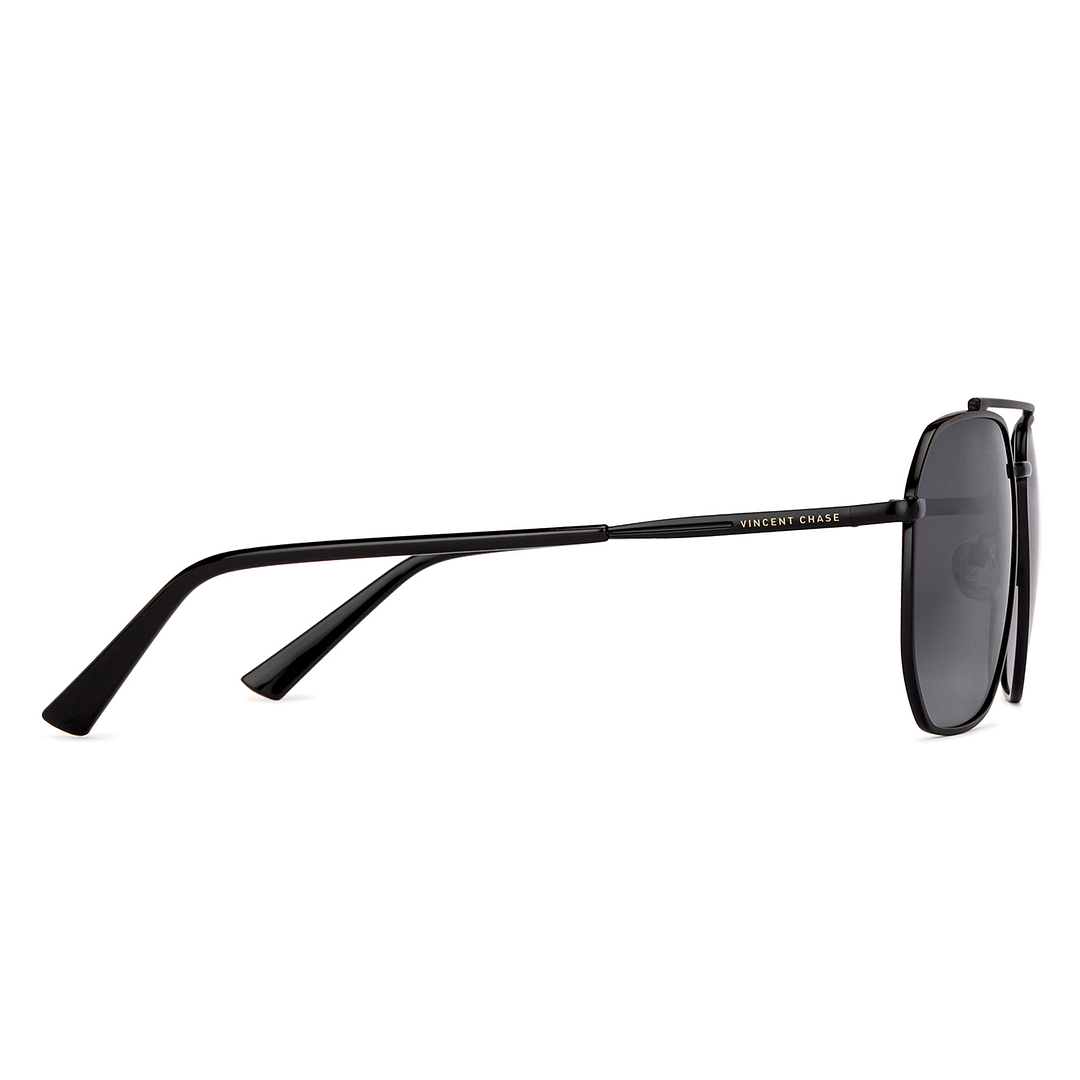 Vincent Chase Polarized Black Full Rim Rectangle left side