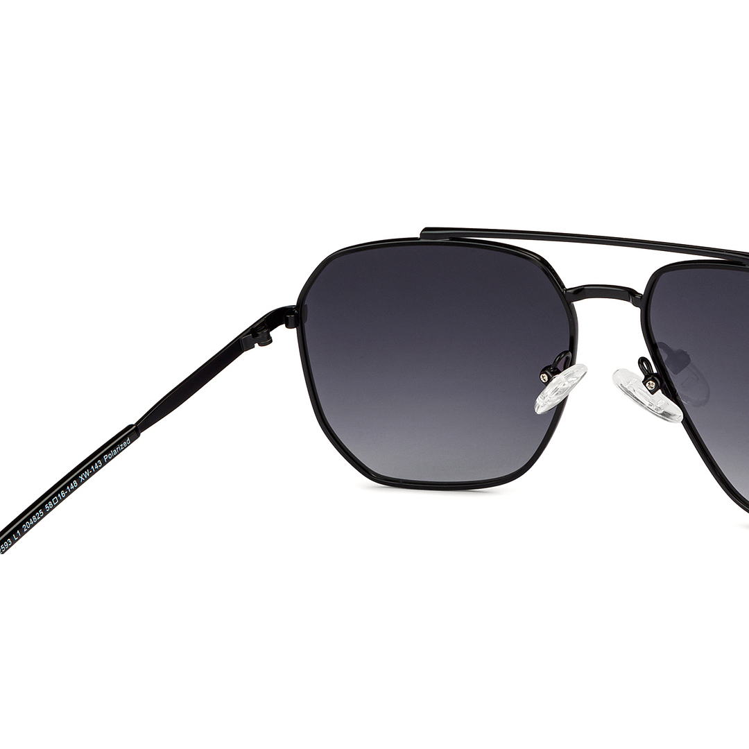 Vincent Chase Polarized Black Full Rim Rectangle right side