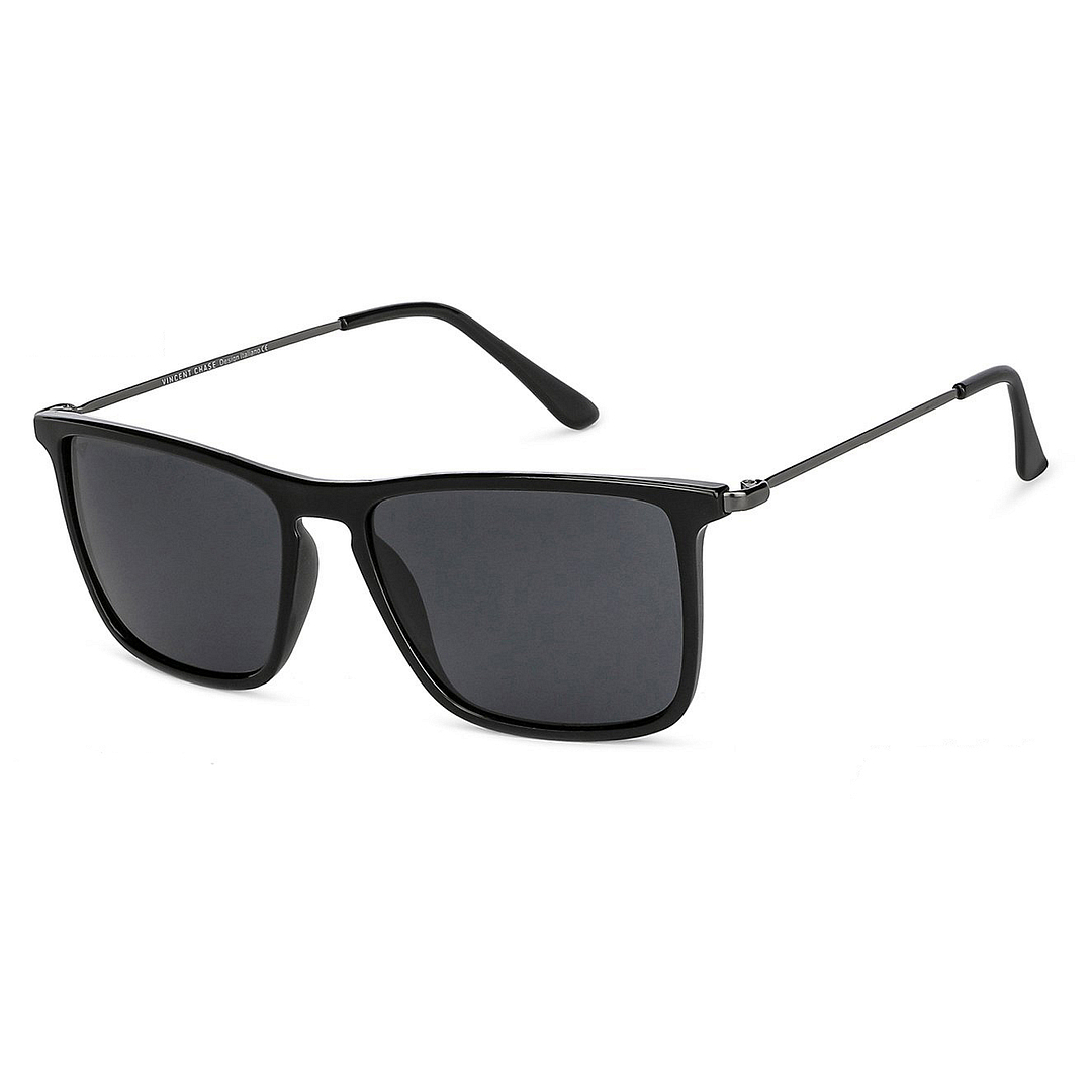 Vincent Chase Polarized Black Full Rim Rectangle left side
