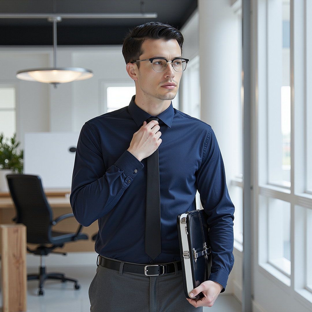 Vincent Chase Dark Gunmetal Full Rim Square left side