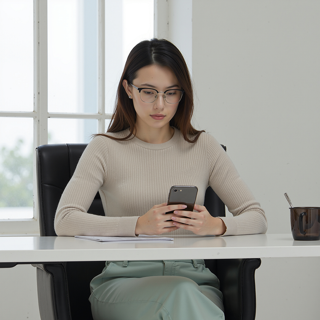 Vincent Chase Dark Gunmetal Full Rim Square right side