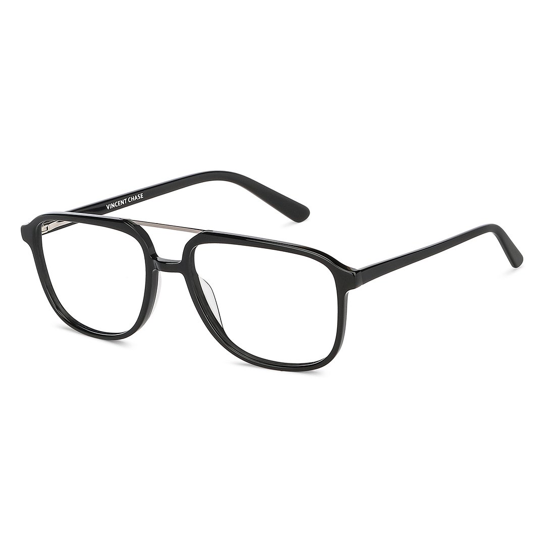 Vincent Chase Black Full Rim Square right side