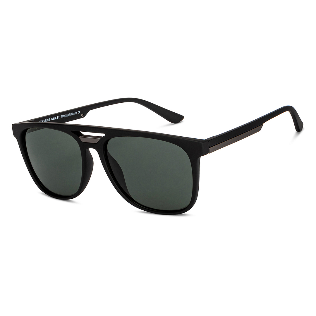Vincent Chase Polarized Black Full Rim Square right side